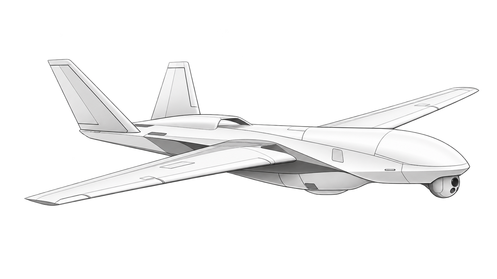 Unmanned aerial vehicle for military aerospace applications
